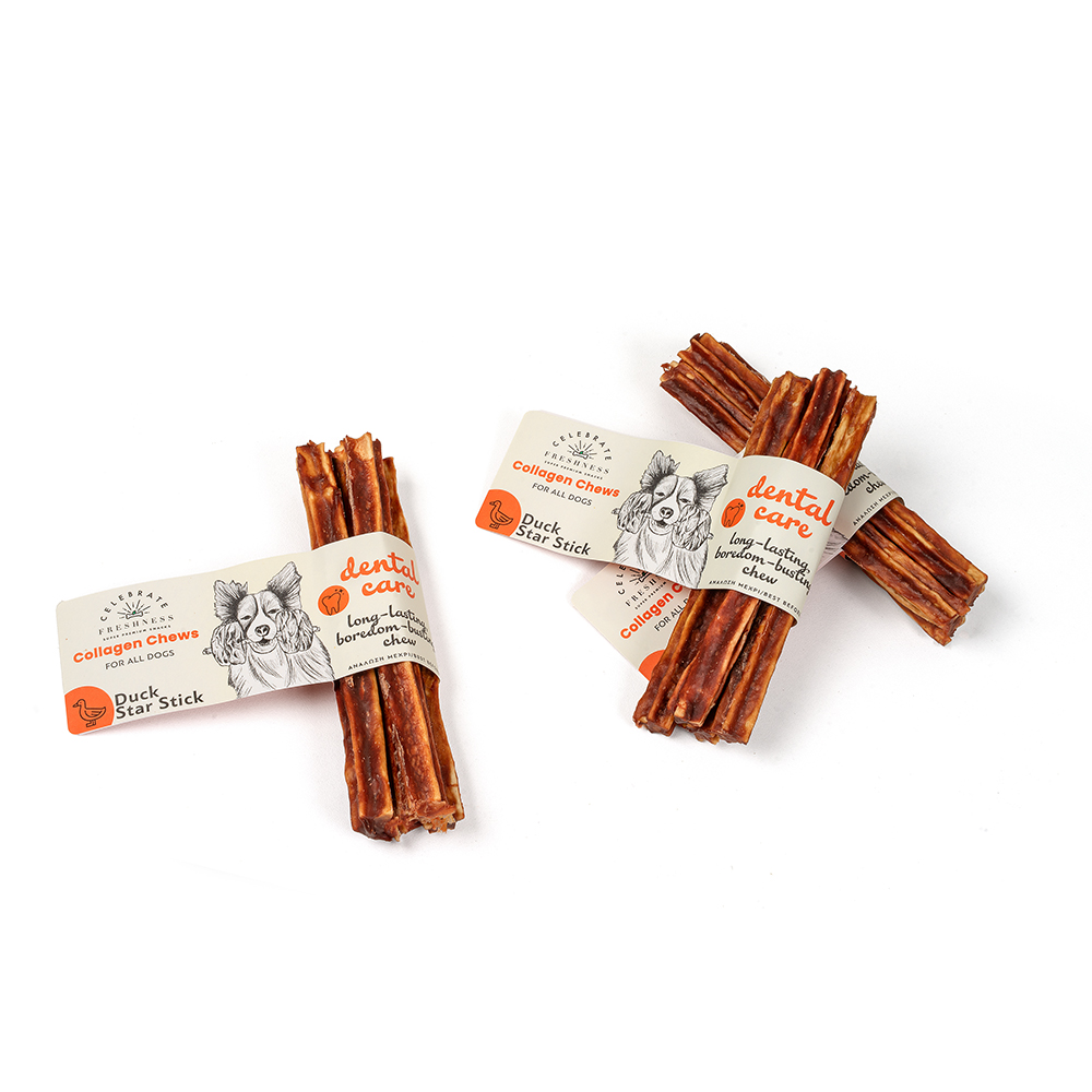 84418 CELEBRATE COLLAGEN DENTAL DUCK STAR STICK 4pcs - Image 1