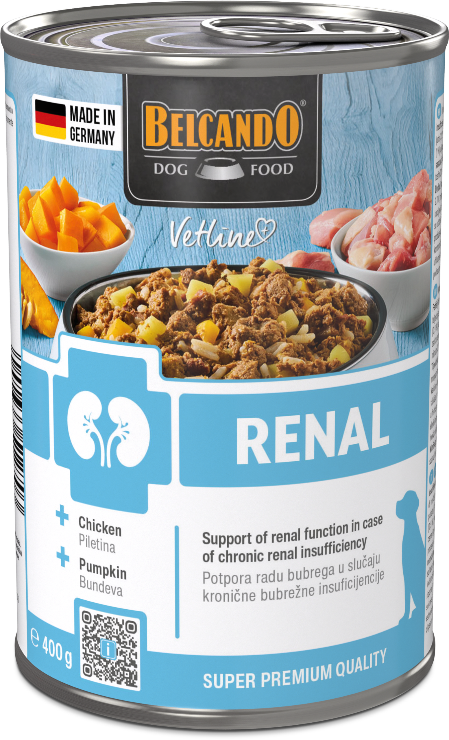 Κωδ. 07657 - BELCANDO Vetline Renal 400g ΚΟΝΣΕΡΒΑ VETLINE RENAL - Image 1