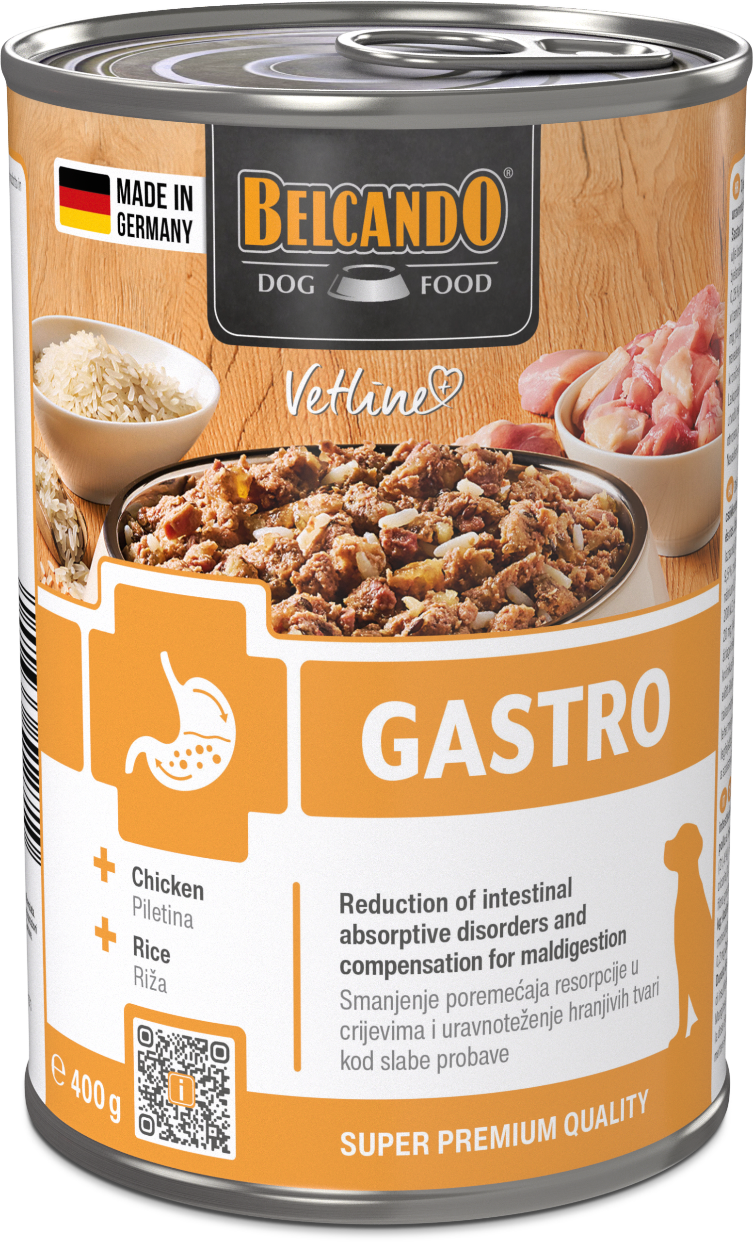 Κωδ. 07658 - BELCANDO Vetline Gastro 400g ΚΟΝΣΕΡΒΑ VETLINE GASTRO - Image 1
