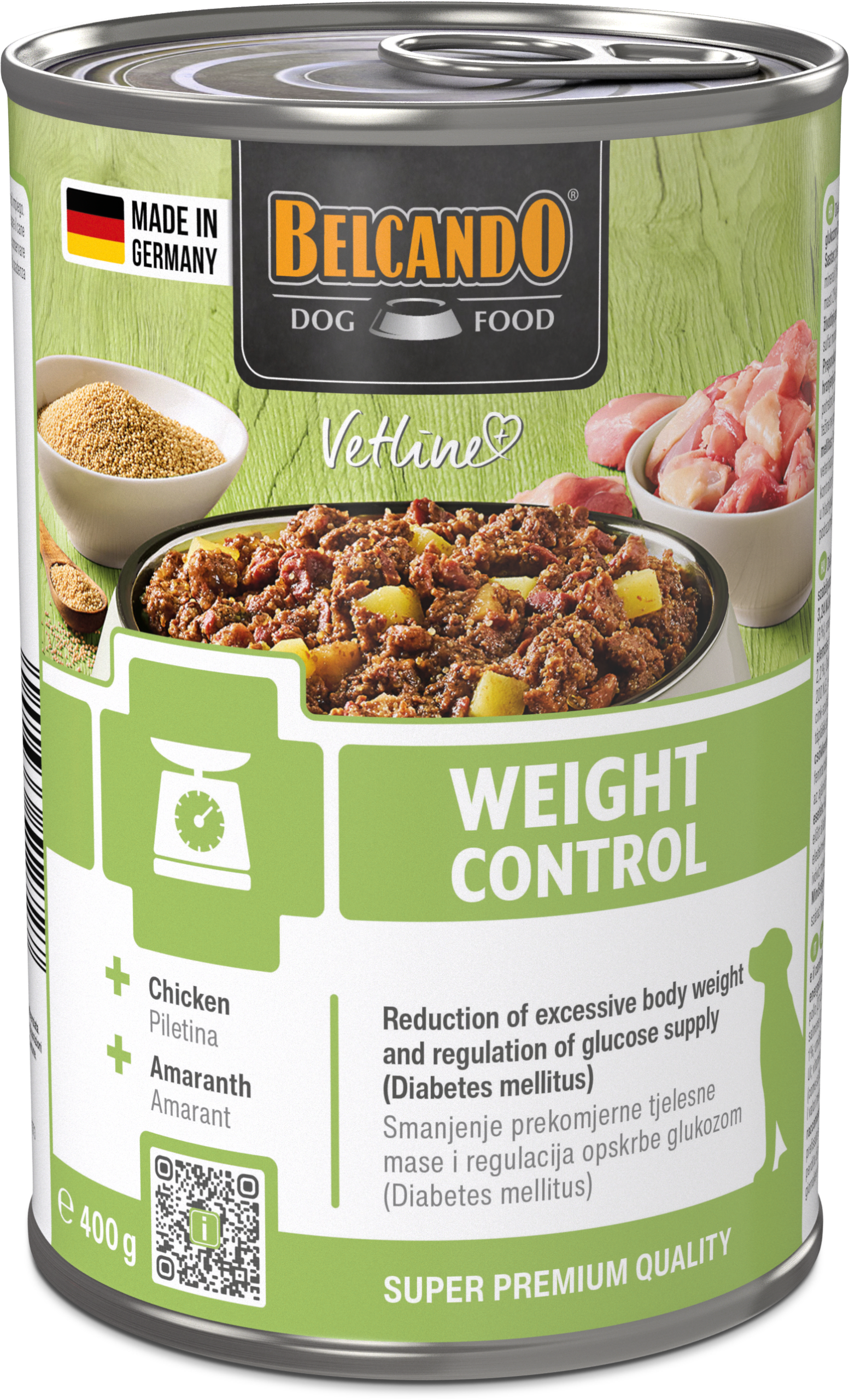 Κωδ. 07659 - BELCANDO Vetline Weight 400g ΚΟΝΣΕΡΒΑ VETLINE WEIGHT CONTROL - Image 1